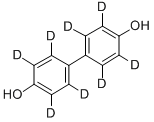 4,4'-DIHYDROXYDIPHENYL-D8 (RINGS-D8) 结构式