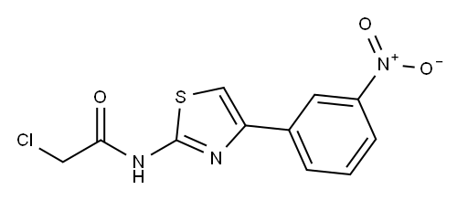 2-CHLORO-N-[4-(3-NITRO-PHENYL)-THIAZOL-2-YL]-ACETAMIDE Structure