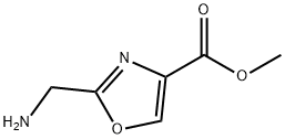 2-(氨基甲基)恶唑-4-甲酸甲酯 结构式