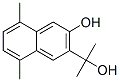 3-ヒドロキシ-α,α,5,8-テトラメチル-2-ナフタレンメタノール 化学構造式