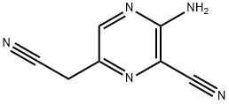 Pyrazineacetonitrile,  5-amino-6-cyano-  (9CI) 结构式