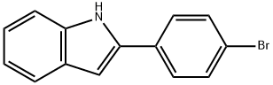 2-(4-ブロモフェニル)-1H-インドール 化学構造式