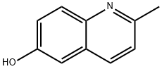 2-メチル-6-ヒドロキシキノリン 化学構造式