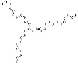 碳酸钠十水合物 结构式