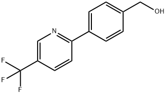 (4-(5-(三氟甲基)吡啶-2-基)苯基)甲醇 结构式