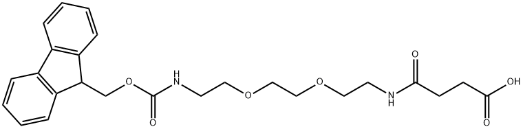 N-(FMOC-8-AMINO-3,6-DIOXA-OCTYL)-SUCCINAMIC ACID Structure