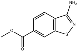 1,2-Benzisothiazole-6-carboxylicacid,3-amino-,methylester(9CI) 结构式