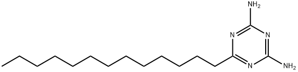 6-トリデシル-1,3,5-トリアジン-2,4-ジアミン 化学構造式