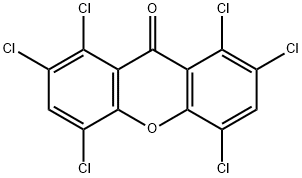 1,2,4,5,7,8-Hexachloro-9H-xanthen-9-one 结构式