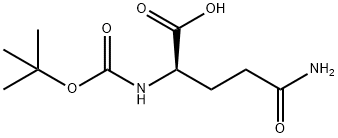 NΑ-BOC-D-グルタミン 化学構造式