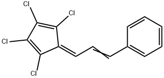 3-(2,3,4,5-tetrachloro-1-cyclopenta-2,4-dienylidene)prop-1-enylbenzene Structure