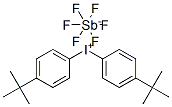 Bis-(4-tert-butylphenyl)-iodonium hexafluoroantimonate Struktur