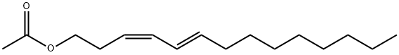 (3Z,5E)-3,5-Tetradecadien-1-ol acetate Structure