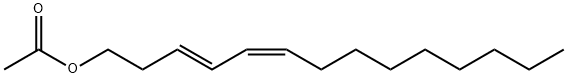 Acetic acid (3E,5Z)-3,5-tetradecadienyl ester Structure