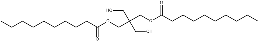 2,2-bis(hydroxymethyl)-1,3-propanediyl didecanoate Struktur