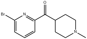(6-溴-2-吡啶基)(1-甲基-4-哌啶基)甲酮, 613678-08-3, 结构式