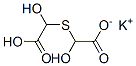 Thiobisacetic acid 1-hydrogen 1'-potassium salt Structure