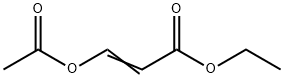 3-(アセチルオキシ)プロペン酸エチル 化学構造式