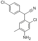 2-(4-氨基-2-氯-5-甲基苯基)-2-(4-氯苯基)乙腈 结构式