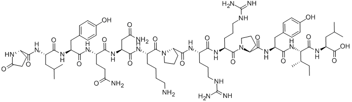 [GLN4]-ニューロテンシン 化学構造式