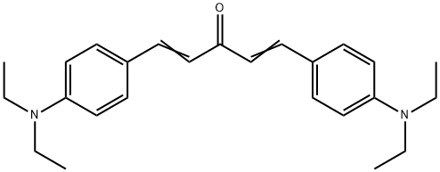 1,5-Bis[4-(diethylamino)phenyl]-1,4-pentadiene-3-one Structure