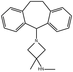 1-[10,11-Dihydro-5H-dibenzo[a,d]cyclohepten-5-yl]-3,N-dimethyl-3-azetidinamine 结构式