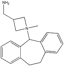 [1-[10,11-ジヒドロ-5H-ジベンゾ[a,d]シクロヘプテン-5-イル]-3-アゼチジニル]メチル-N-メチルアミン 化学構造式