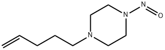 Piperazine, 1-nitroso-4-(4-pentenyl)- (9CI) 结构式