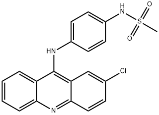 N-[4-[(2-Chloro-9-acridinyl)amino]phenyl]methanesulfonamide 结构式