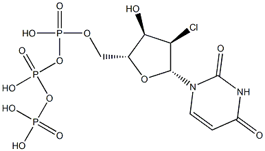 2'-chloro-2'-deoxyuridine 5'-triphosphate Structure