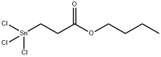 3-(トリクロロスタンニル)プロパン酸ブチル 化学構造式