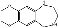 7,8-ジメトキシ-2,3,4,5-テトラヒドロ-1H-ベンゾ[E][1,4]ジアゼピン 化学構造式