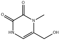 2,3-Pyrazinedione,  1,4-dihydro-6-(hydroxymethyl)-1-methyl- Structure