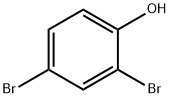 2,4-ジブロモフェノール 化学構造式