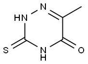 3-メルカプト-6-メチル-1,2,4-トリアジン-5-オール 化学構造式