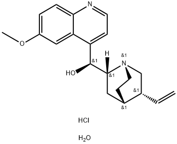 奎寧定鹽酸鹽, 6151-40-2, 结构式