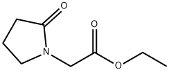 2-オキソ-1-ピロリジン酢酸エチル 化学構造式