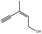 (Z)-3-甲基戊-2-烯-4-炔-1-醇, 6153-05-5, 结构式