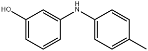 m-(p-トルイジノ)フェノール 化学構造式