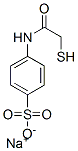 N-(メルカプトアセチル)スルファニル酸ナトリウム 化学構造式