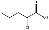 2-クロロペンタン酸 化学構造式