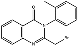 2-(Bromomethyl)-3-(2-methylphenyl)quinazolin-4(3H)-one Struktur