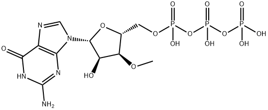 3-O-甲基鸟苷三磷酸, 61556-45-4, 结构式