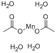 二酢酸マンガン(II)·4水和物 化学構造式