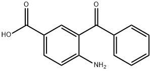 4-アミノ-3-ベンゾイル安息香酸 化学構造式