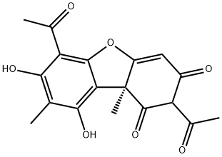 (-)-松萝酸, 6159-66-6, 结构式