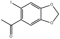 1-(6-碘苯并[D][1,3]二氧杂环戊烯-5-基)乙-1-酮, 61599-79-9, 结构式