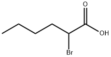 2-ブロモヘキサン酸 化学構造式