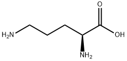 rac-(R*)-2,5-ジアミノペンタン酸 化学構造式