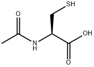 N-乙酰-L-半胱氨酸 结构式